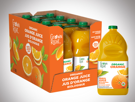 8565 Organic Grown Right Juice Packaging